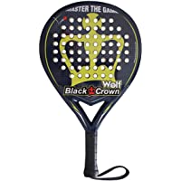Los mejores  - Black Crown Pala de Pádel Wolf Nivel: Medio | Potencia 70%- Control 90%